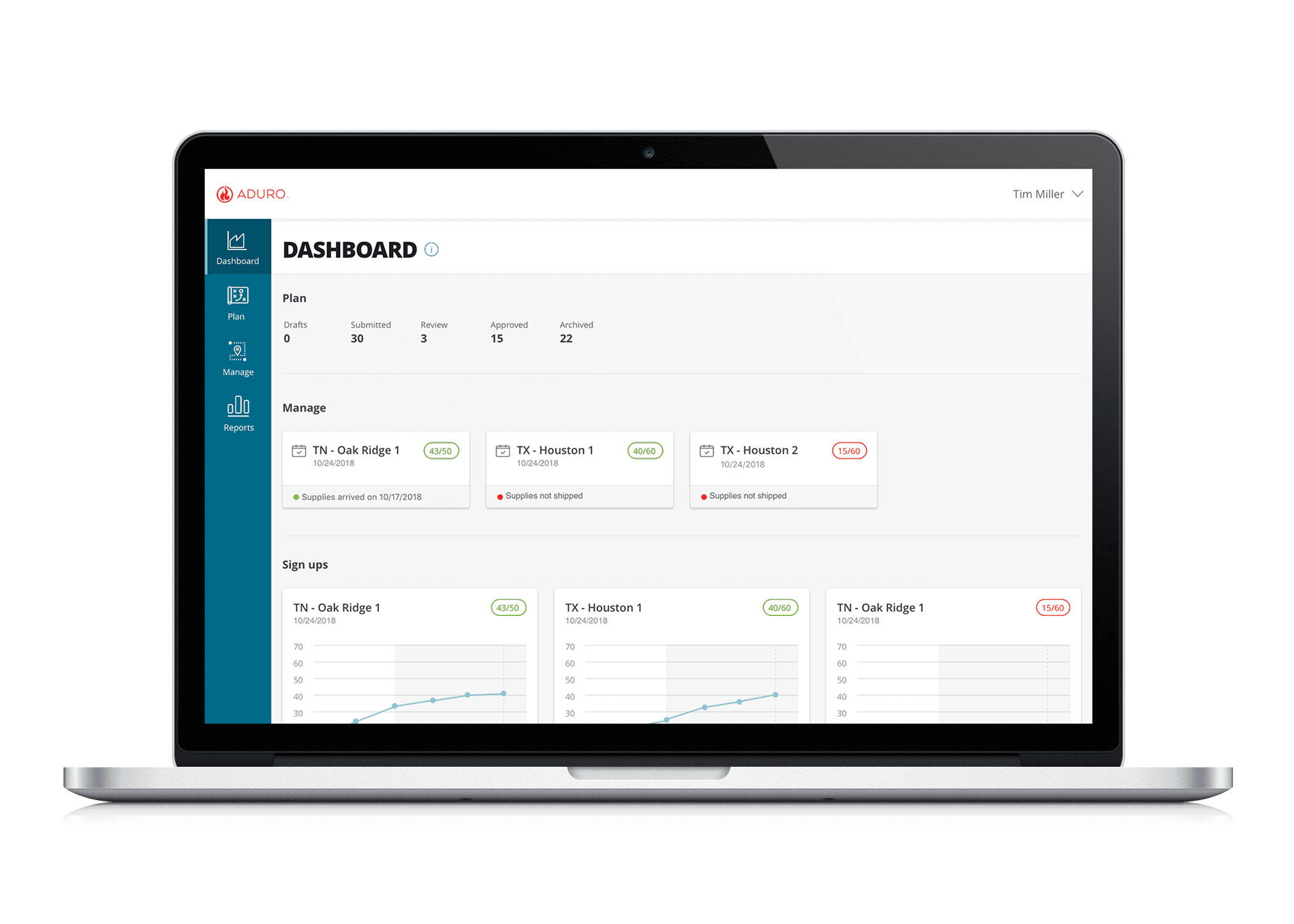 Low-fidelity mockups of the ConnectWell MVP event scheduling interface